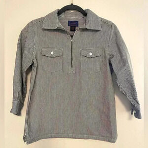 Lil Hickory 1/2 zip Cotton Shirt 8-10